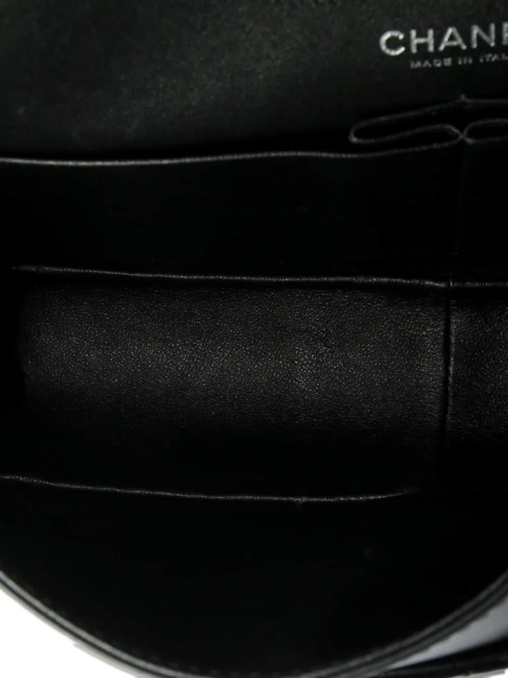 Chanel Pre Owned Reissue 255 Flap Bag Quilted Crinkled Patent 227 Shoulder Bag — Same as shown — Size One Size — Top View