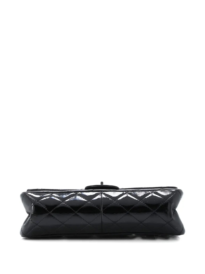 Chanel Pre Owned Reissue 255 Flap Bag Quilted Crinkled Patent 227 Shoulder Bag — Same as shown — Size One Size — Side View