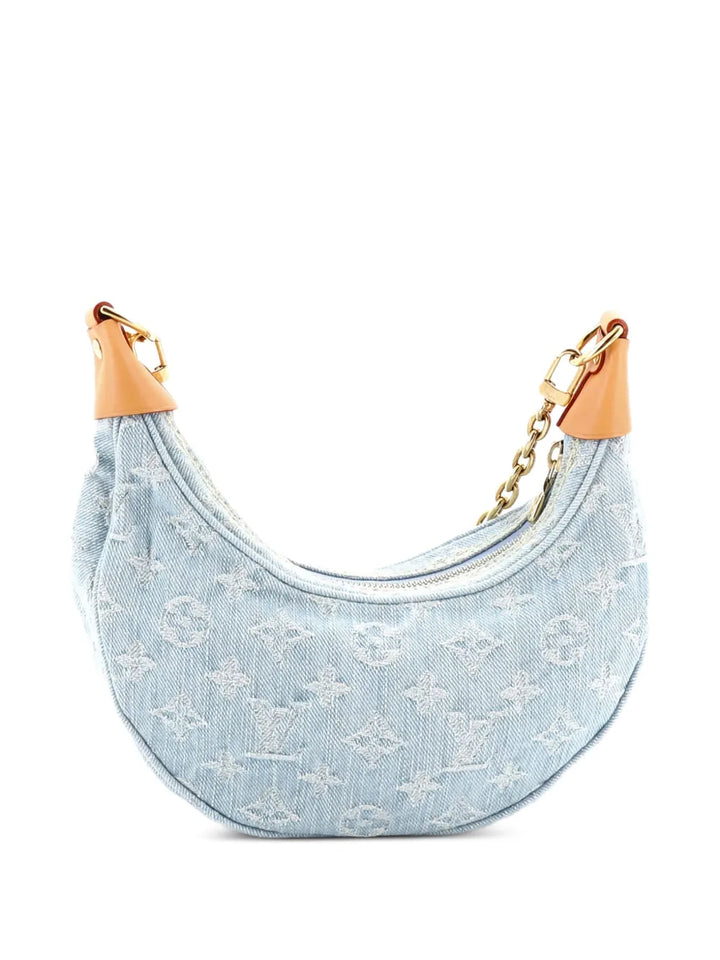 Louis Vuitton Pre Owned Loop Handbag Monogram Denim Hobo Bag — Same as shown — Size One Size — Side View