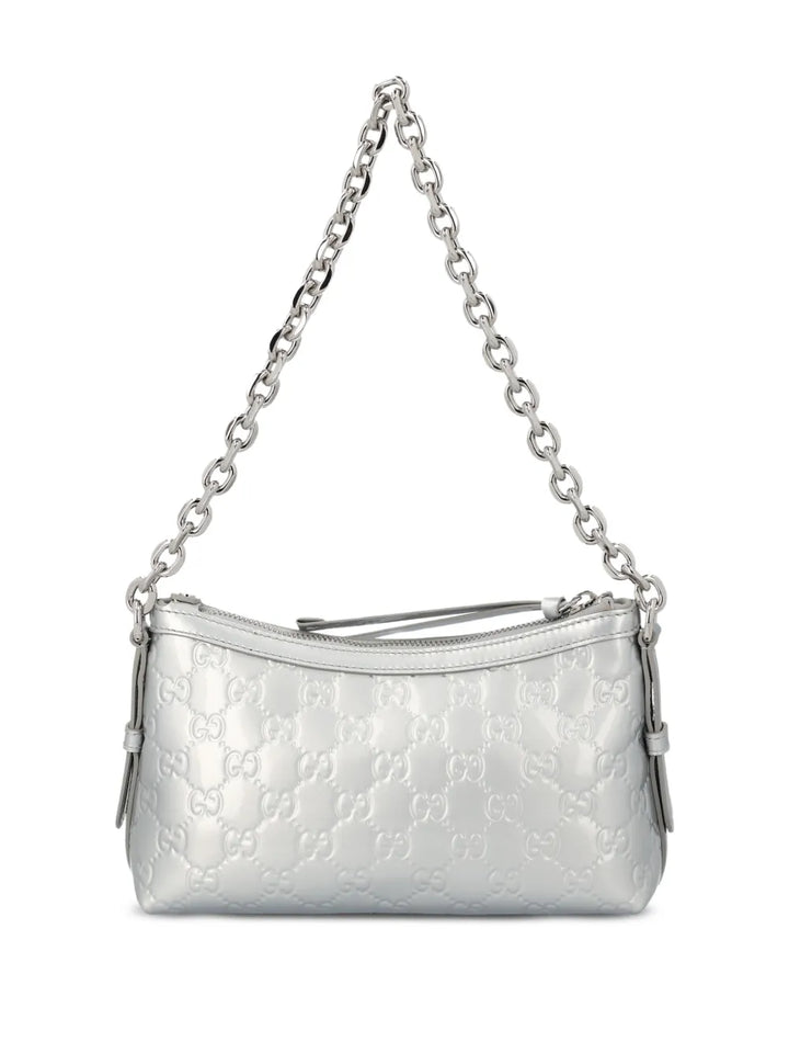 Gucci Small Gg Emblem Embossed Shoulder Bag — Same as shown — Size One Size — Back View