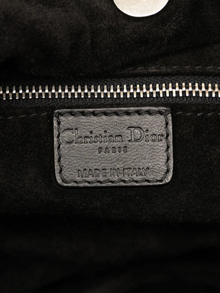 Christian Dior Pre Owned 2007 Woven Lambskin Soft Lady Dior Hobo Bag — Same as shown — Size One Size — Top View