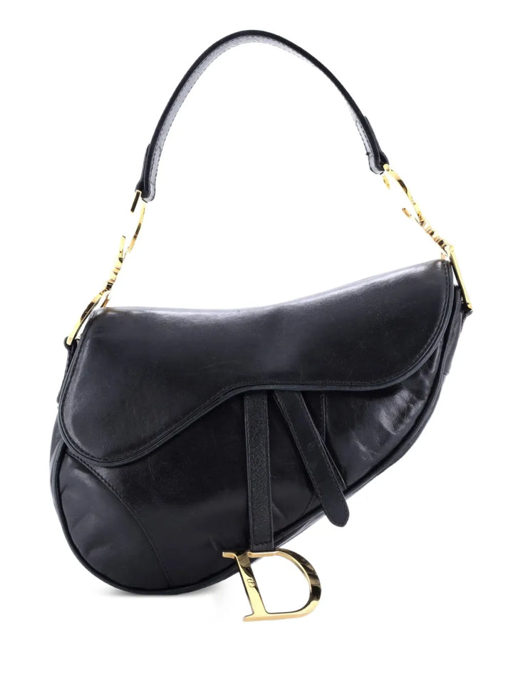 Christian Dior Pre Owned Vintage Saddle Bag Leather Medium Shoulder Bag — Same as shown — Size One Size — Front View