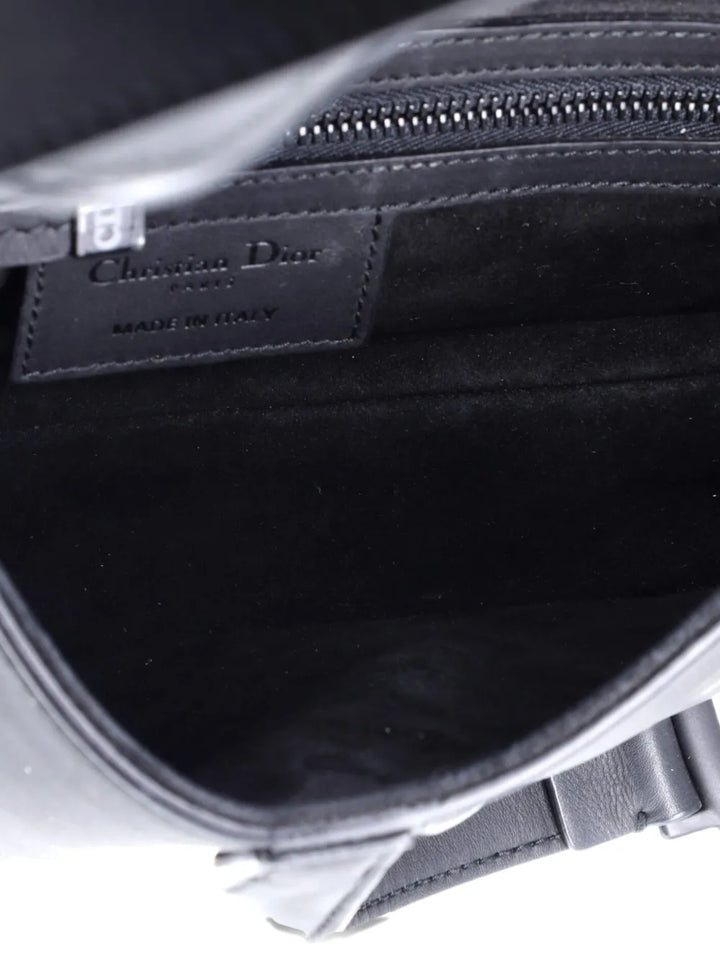 Christian Dior Pre Owned Ultra Matte Saddle Handbag Leather Medium Shoulder Bag — Same as shown — Size One Size — Top View