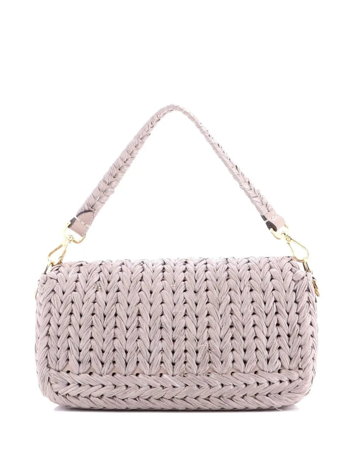 Fendi Pre Owned Baguette Nm Bag Woven Raffia Medium Shoulder Bag — Same as shown — Size One Size — Side View
