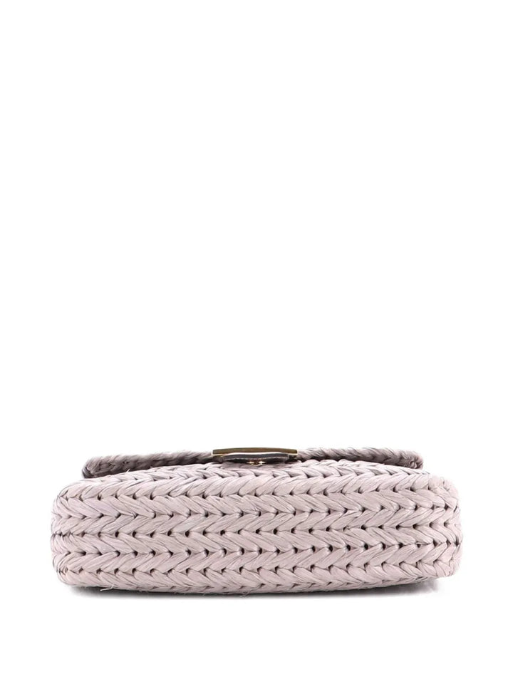 Fendi Pre Owned Baguette Nm Bag Woven Raffia Medium Shoulder Bag — Same as shown — Size One Size — Top View