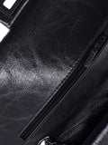 Chanel Pre Owned So Black Reissue 255 Flap Bag Quilted Glazed Calfskin 226 Shoulder Bag — Same as shown — Size One Size — Detail View
