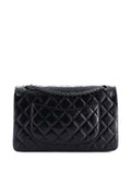 Chanel Pre Owned So Black Reissue 255 Flap Bag Quilted Glazed Calfskin 226 Shoulder Bag — Same as shown — Size One Size — Side View