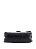 Chanel Pre Owned So Black Reissue 255 Flap Bag Quilted Glazed Calfskin 226 Shoulder Bag — Same as shown — Size One Size — Back View