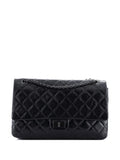 Chanel Pre Owned So Black Reissue 255 Flap Bag Quilted Glazed Calfskin 226 Shoulder Bag — Same as shown — Size One Size — Front View