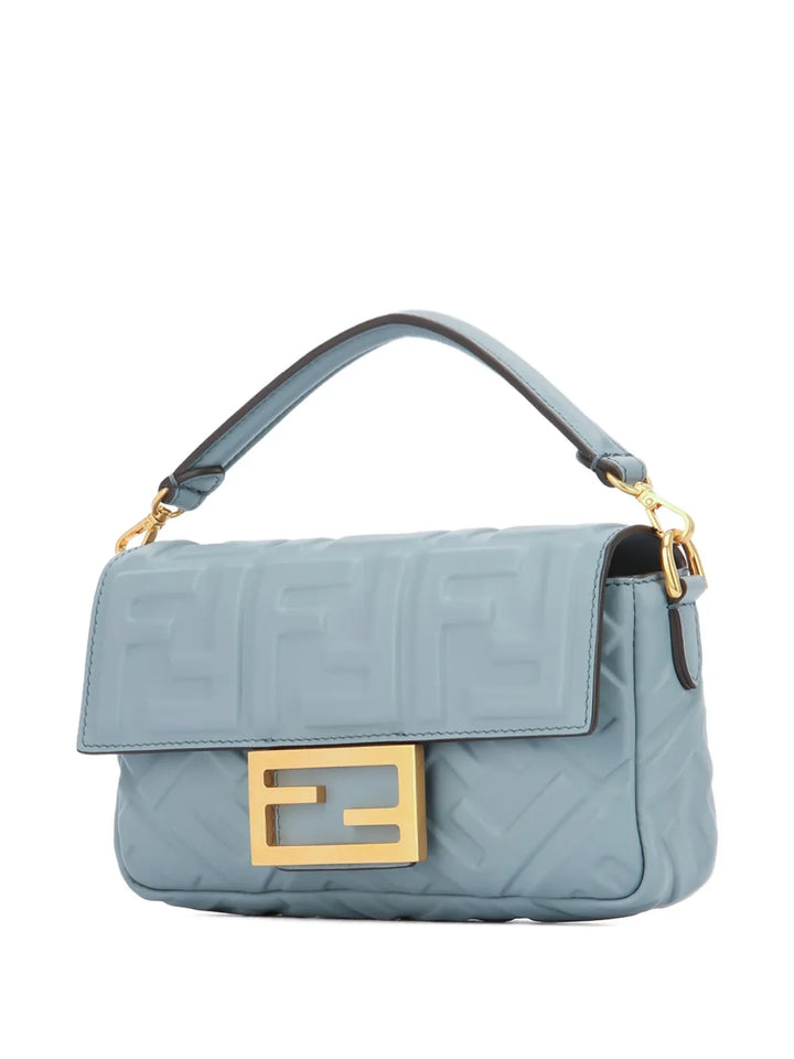 Fendi Mini Baguette Embossed Logo Shoulder Bag — Same as shown — Size One Size — Back View