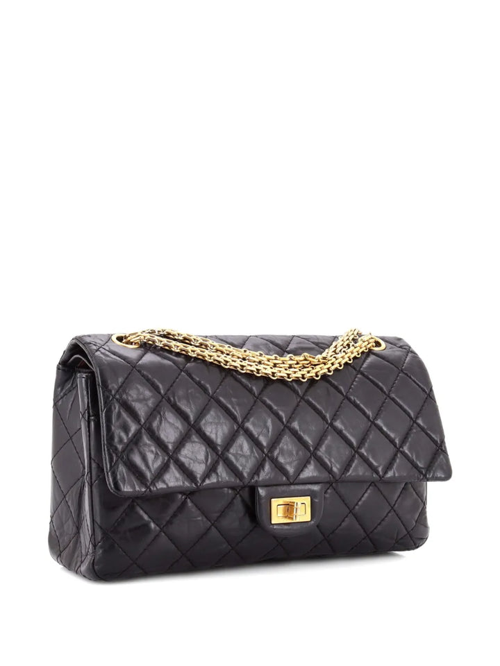 Chanel Pre Owned Reissue 255 Flap Bag Quilted Aged Calfskin 226 Shoulder Bag — Same as shown — Size One Size — Front View