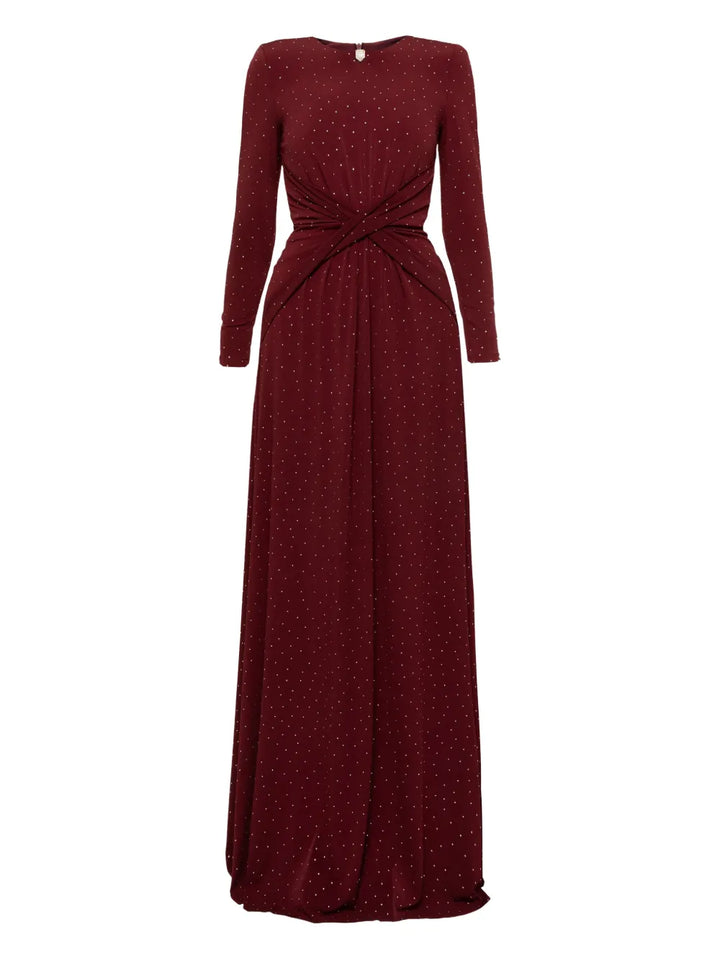 Nissa Embellished Twisted Maxi Dress — Same as shown — Size S — Front View