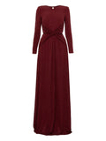 Nissa Embellished Twisted Maxi Dress — Same as shown — Size S — Front View