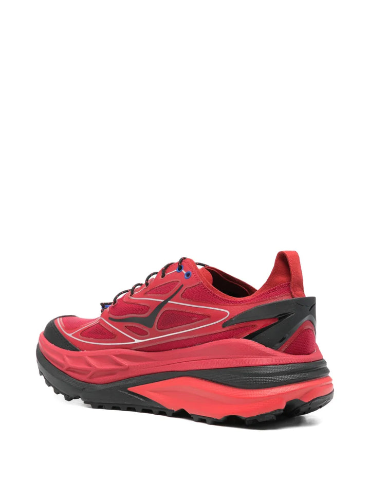 HOKA Stinson One7 — Red — Size US M 3.5 - US W 5 — Back View