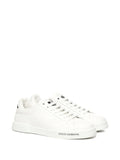 Dolce & Gabbana Portofino Leather Low-Top — White — Size US M 3.5 - US W 5 — Side View