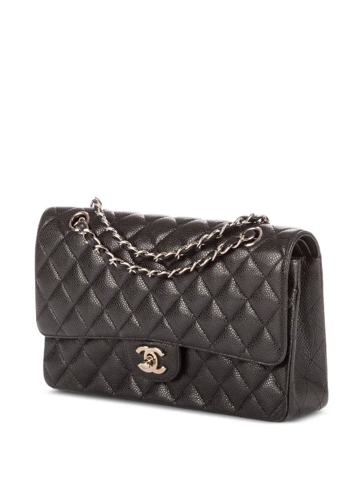Chanel Pre Owned Classic Double Flap Quilted Shoulder Bag — Same as shown — Size One Size — Back View