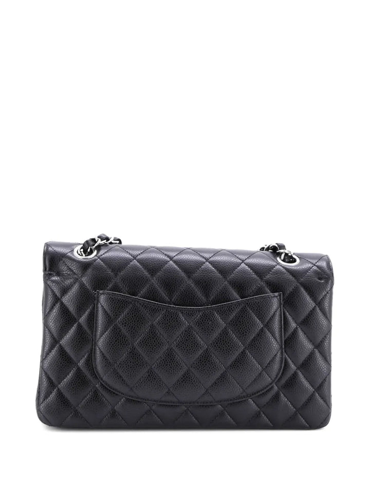 Chanel Pre Owned Classic Double Flap Bag Quilted Caviar Medium Shoulder Bag — Same as shown — Size One Size — Side View