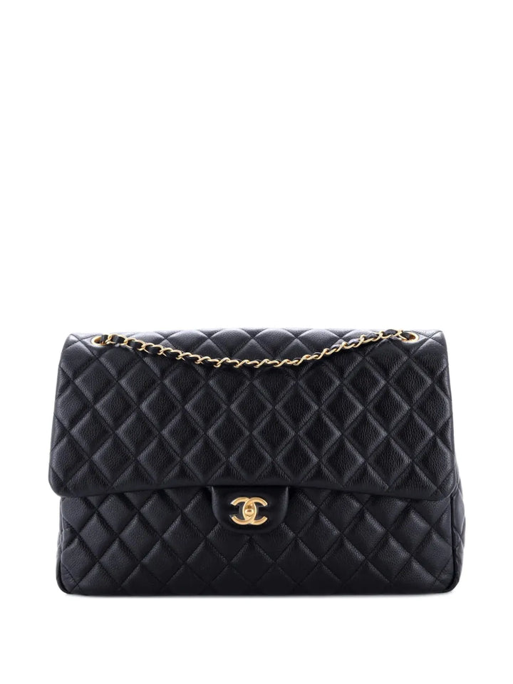 Chanel Pre Owned Xxl Travel Flap Bag Quilted Caviar Small Shoulder Bag — Same as shown — Size One Size — Front View