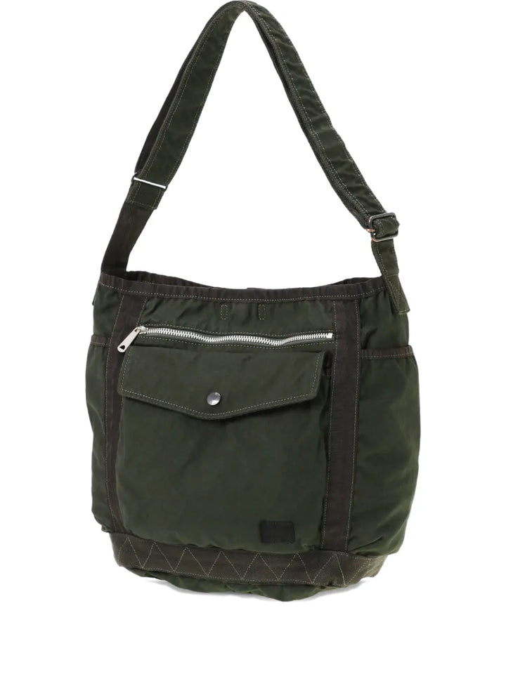Porter Yoshida Co Zip Pocket Shoulder Bag — Same as shown — Size One Size — Front View