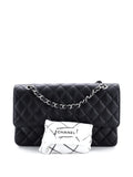 Chanel Pre Owned Classic Double Flap Bag Quilted Caviar Medium Shoulder Bag — Same as shown — Size One Size — Detail View
