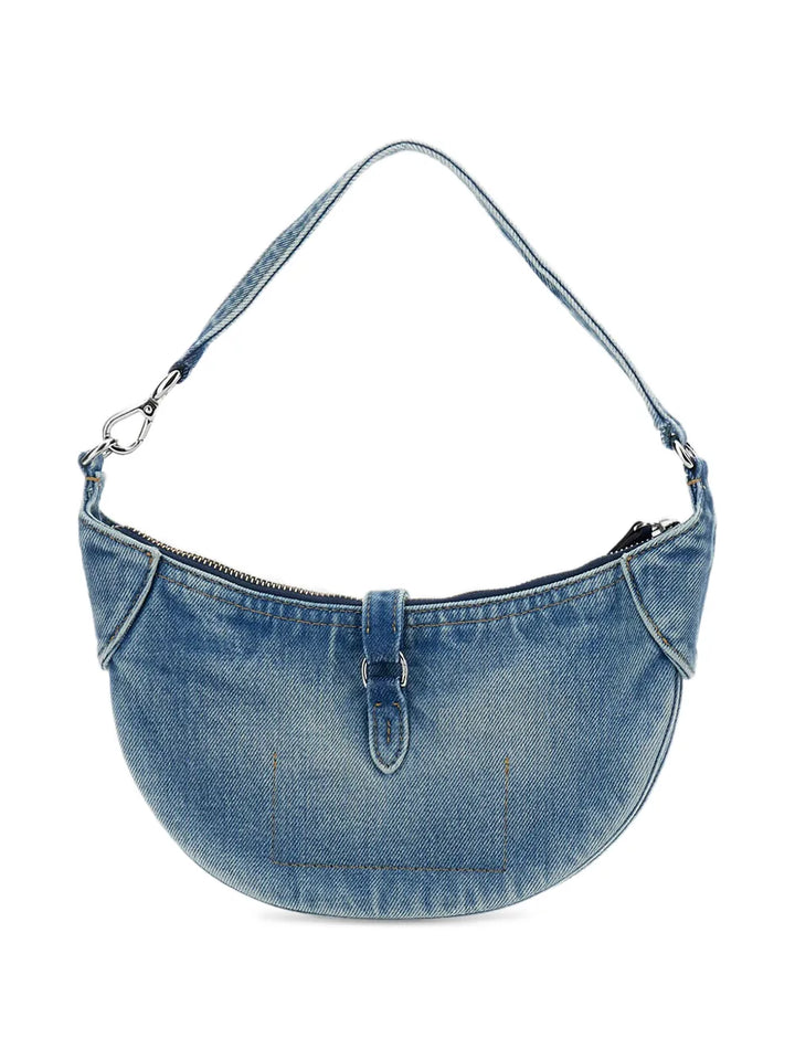 Polo Ralph Lauren Buckle Detail Denim Shoulder Bag — Same as shown — Size One Size — Side View