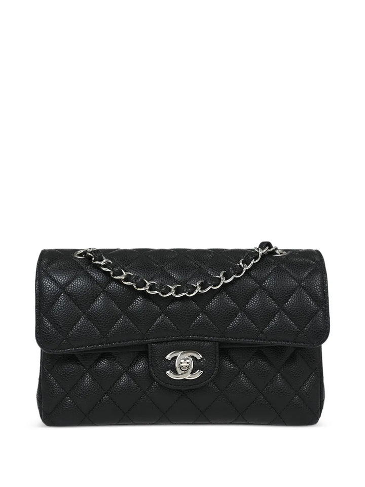Chanel Pre Owned 2019 Small Classic Double Flap Shoulder Bag — Same as shown — Size One Size — Front View