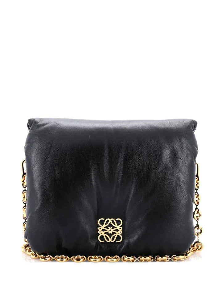 Loewe Pre Owned Goya Puffer Bag Leather Medium Shoulder Bag — Same as shown — Size One Size — Front View