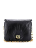 Loewe Pre Owned Goya Puffer Bag Leather Medium Shoulder Bag — Same as shown — Size One Size — Front View