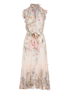 Zimmermann Rebellion Midi Dress — Cream — Size XS — Front View
