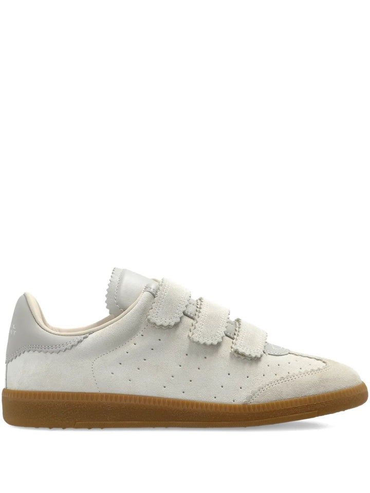 ISABEL MARANT Scallop-Trim Strap — Beige — Size US M 3.5 - US W 5 — Front View