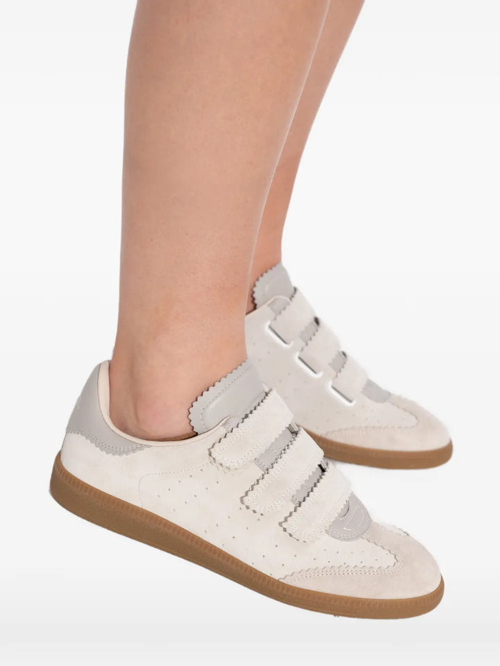 ISABEL MARANT Scallop-Trim Strap — Beige — Size US M 3.5 - US W 5 — Detail View