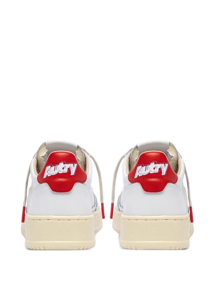 Autry Medalist Low-Tops Leather — White — Size US M 3.5 - US W 5 — Back View