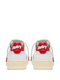 Autry Medalist Low-Tops Leather — White — Size US M 3.5 - US W 5 — Back View