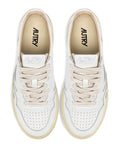 Autry Leather — White — Size US M 3.5 - US W 5 — Top View