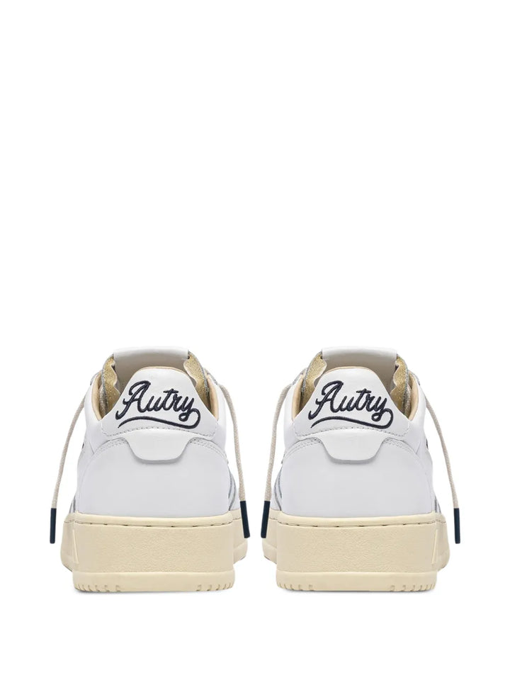 Autry Medalist Low-Tops Leather — White — Size US M 3.5 - US W 5 — Back View