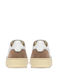 Autry Perforated Leather Trainers — White — Size US M 3.5 - US W 5 — Back View