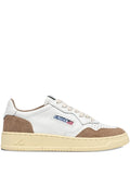 Autry Perforated Leather Trainers — White — Size US M 3.5 - US W 5 — Front View