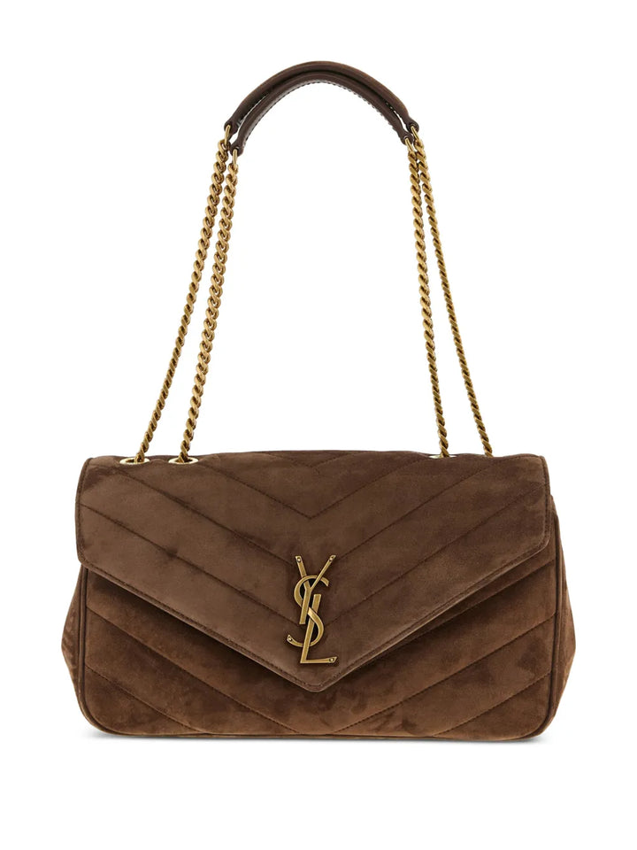 Saint Laurent Medium Lou Lou Quilted Matelasse Shoulder Bag — Same as shown — Size One Size — Front View