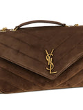 Saint Laurent Medium Lou Lou Quilted Matelasse Shoulder Bag — Same as shown — Size One Size — Back View