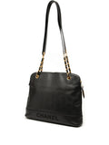 Chanel Pre Owned 1996 1997 Caviar Logo Chain Shoulder Bag — Same as shown — Size One Size — Back View