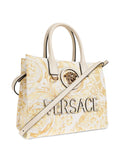 Versace Small La Medusa Printed Canvas Tote Bag — Same as shown — Size One Size — Top View