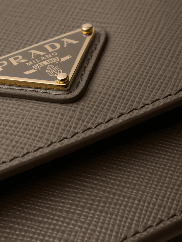 Prada Triangle Logo Leather Mini Bag — Same as shown — Size One Size — Top View