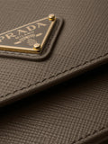 Prada Triangle Logo Leather Mini Bag — Same as shown — Size One Size — Top View