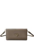 Prada Triangle Logo Leather Mini Bag — Same as shown — Size One Size — Front View