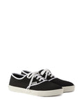 Prada Lace-Up Round-Toe — Black — Size US M 3.5 - US W 5 — Side View