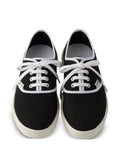 Prada Lace-Up Round-Toe — Black — Size US M 3.5 - US W 5 — Top View