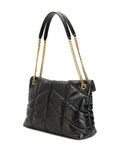 Saint Laurent Loulou Chevron Pattern Shoulder Bag — Same as shown — Size One Size — Side View
