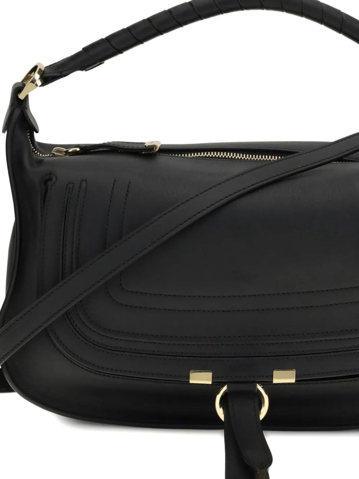 Chloe Small Marcie Leather Shoulder Bag — Same as shown — Size One Size — Top View