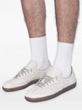 adidas Samba Og Laced Striped Sneakers — White — Size US M 3.5 - US W 5 — Lifestyle View