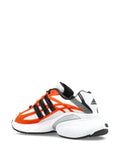 adidas Panelled Sneakers — White, Black / Orange — Size US M 4.5 - US W 6 — Back View